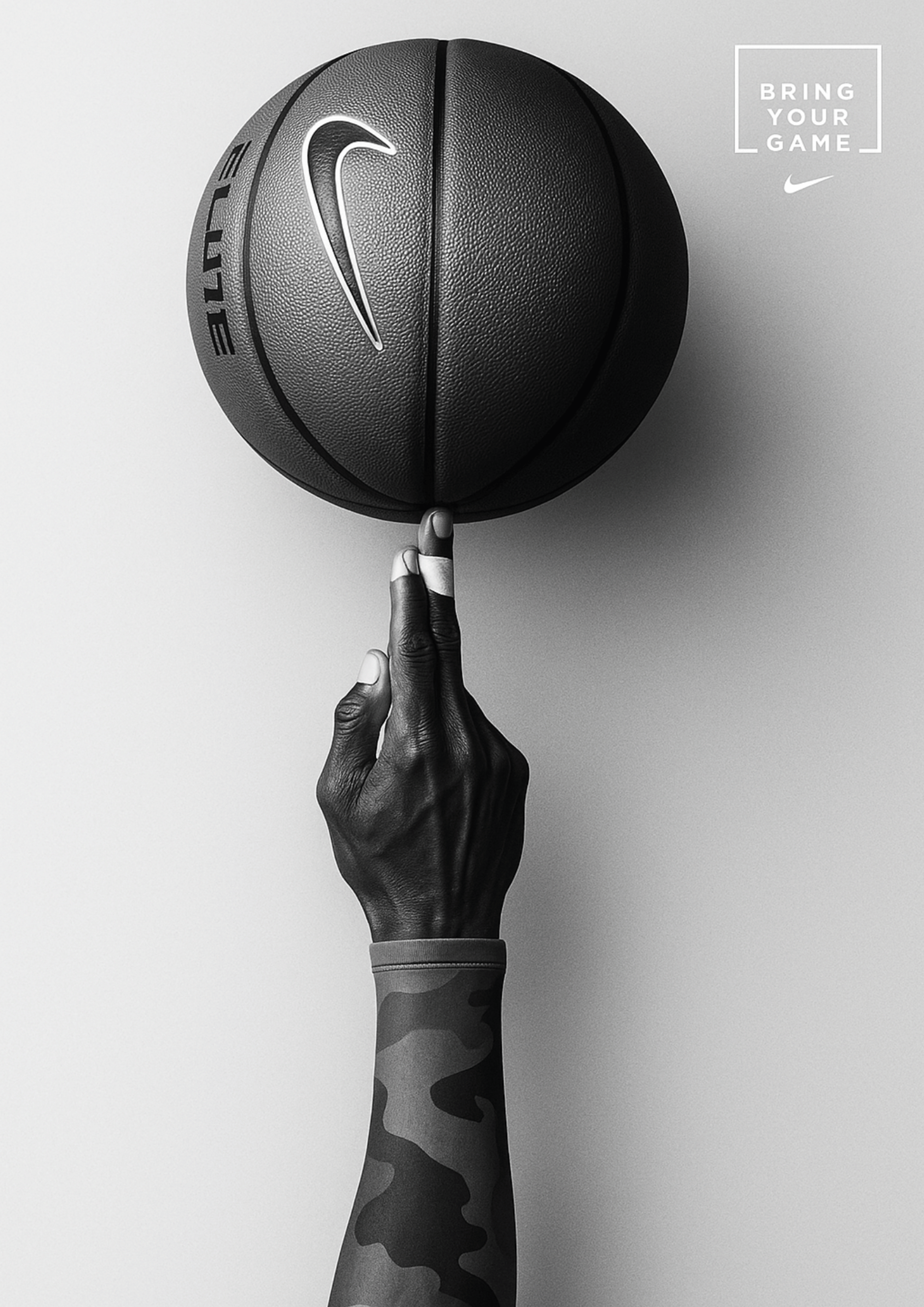 Bring Your Game Nike Basketball Motivation | Elite Athlete Spirit Wall Art | Premium Matte & Metal Poster by Steckefy