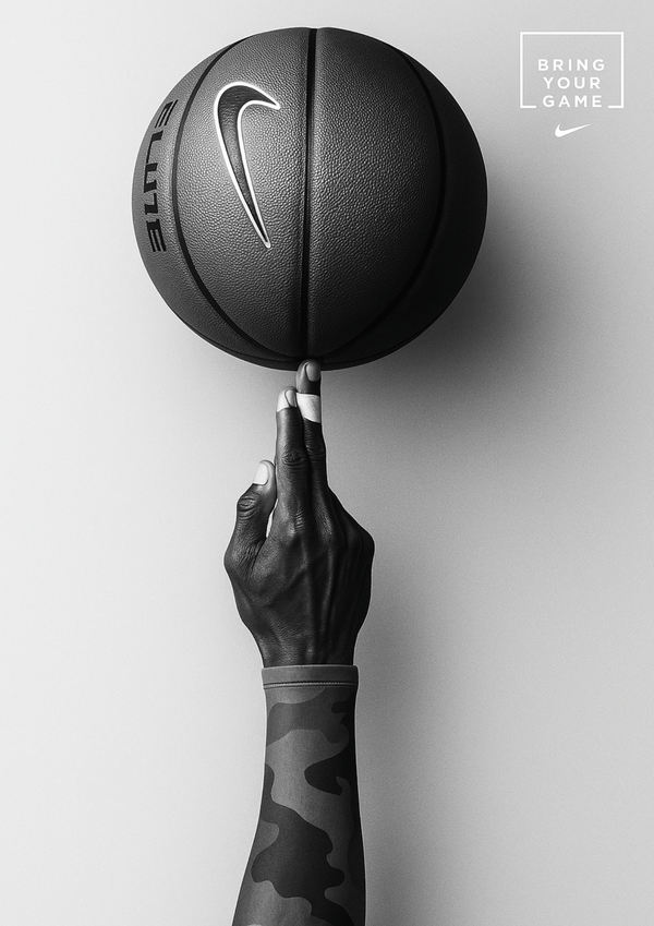 Bring Your Game Nike Basketball Motivation | Elite Athlete Spirit Wall Art | Premium Matte & Metal Poster by Steckefy